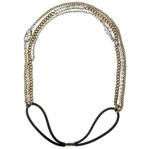 C+I Crystal + Chain Strands Stretch Headband
